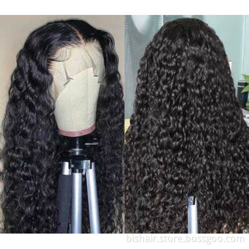 13x4 Jerry Curly Lace Front Human Hair Wigs For Black Women PrePlucked Glueless Transparent Brazilian Remy Wave Kinky Curly Wig